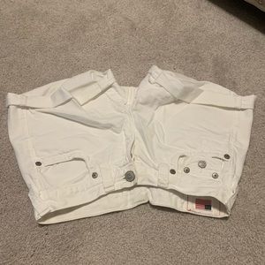 True Religion White Shorts